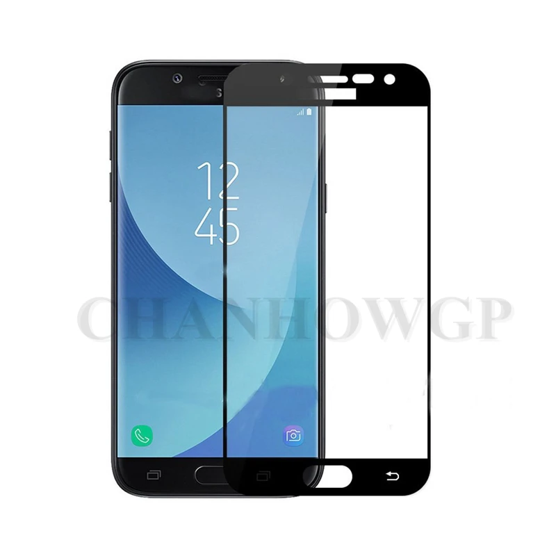 Полностью закаленное стекло для samsung Galaxy A3 A5 A7 на A320 A520 A720 Duos, защитный чехол на весь корпус, защита 9H