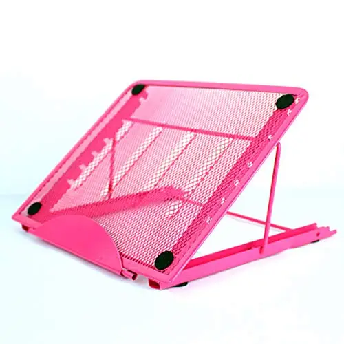 Hot-Pink--19x24cm XRHYY металлическая сетка Регулируемая 7 Угол чтения эскиз подставка для досок держатель живопись утопление инструмент Ремесло для дома наборы школьников - Цвет: Hot-Pink--19x24cm