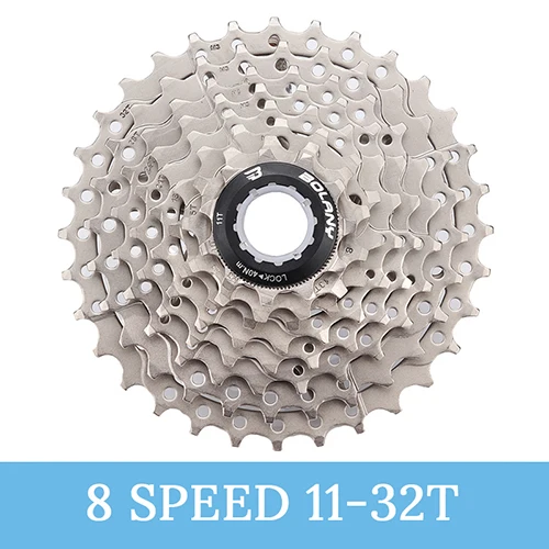 Bolany Кассета для велосипеда 8S 9S 10S 11 speed 11-25 11-28 11-32 11-36T велосипед дорога MTB свободного хода Cogs Звездочка совместима 105 R8000 R7 - Цвет: 8Speed 11-32T