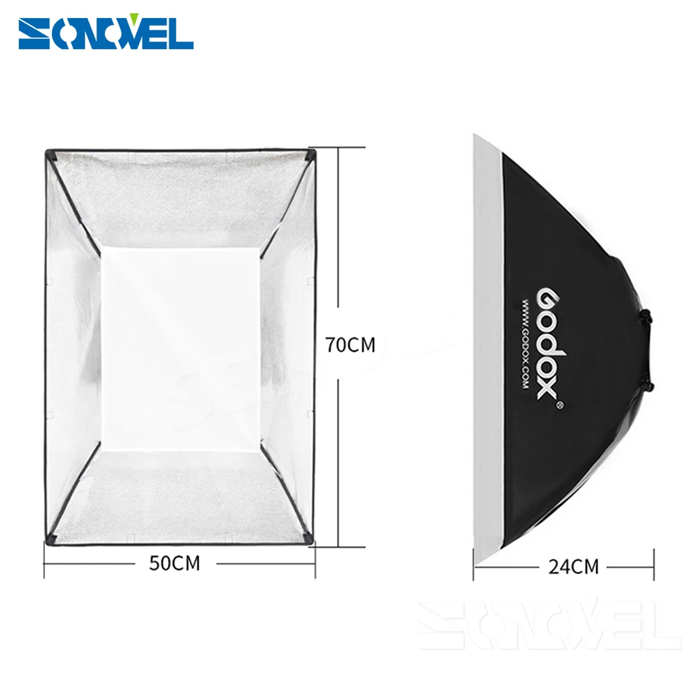 Студийная стробоскопическая вспышка Godox K150A 300Ws 300 Вт 2*150Ws с софтбоксом |
