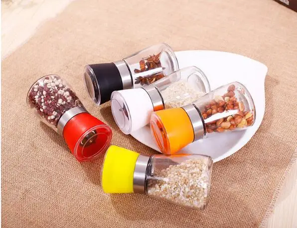 Free shipping 40 pcs lot Salt and Pepper mill grinder Glass Shaker Spice Container Condiment Jar Holder | Дом и сад