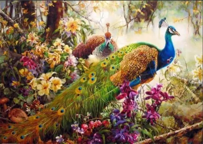 as picture DRAWJOY Drop Shipping Framed Pictures DIY Oil Painting By Numbers Home Decor On Canvas Wall Art For Living Room 40*50cm - Цвет: as picture