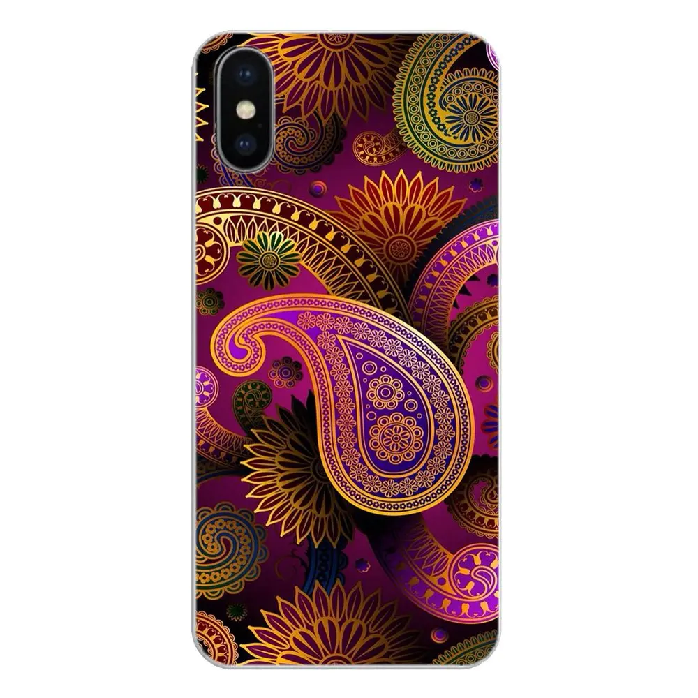 Silicone Shell Cover Paisley Flower Mandala Henna Pattern Hippie For Xiaomi Redmi 4X S2 3S Note 3 4 5 6 6A Por Pocophone F1 Mi |