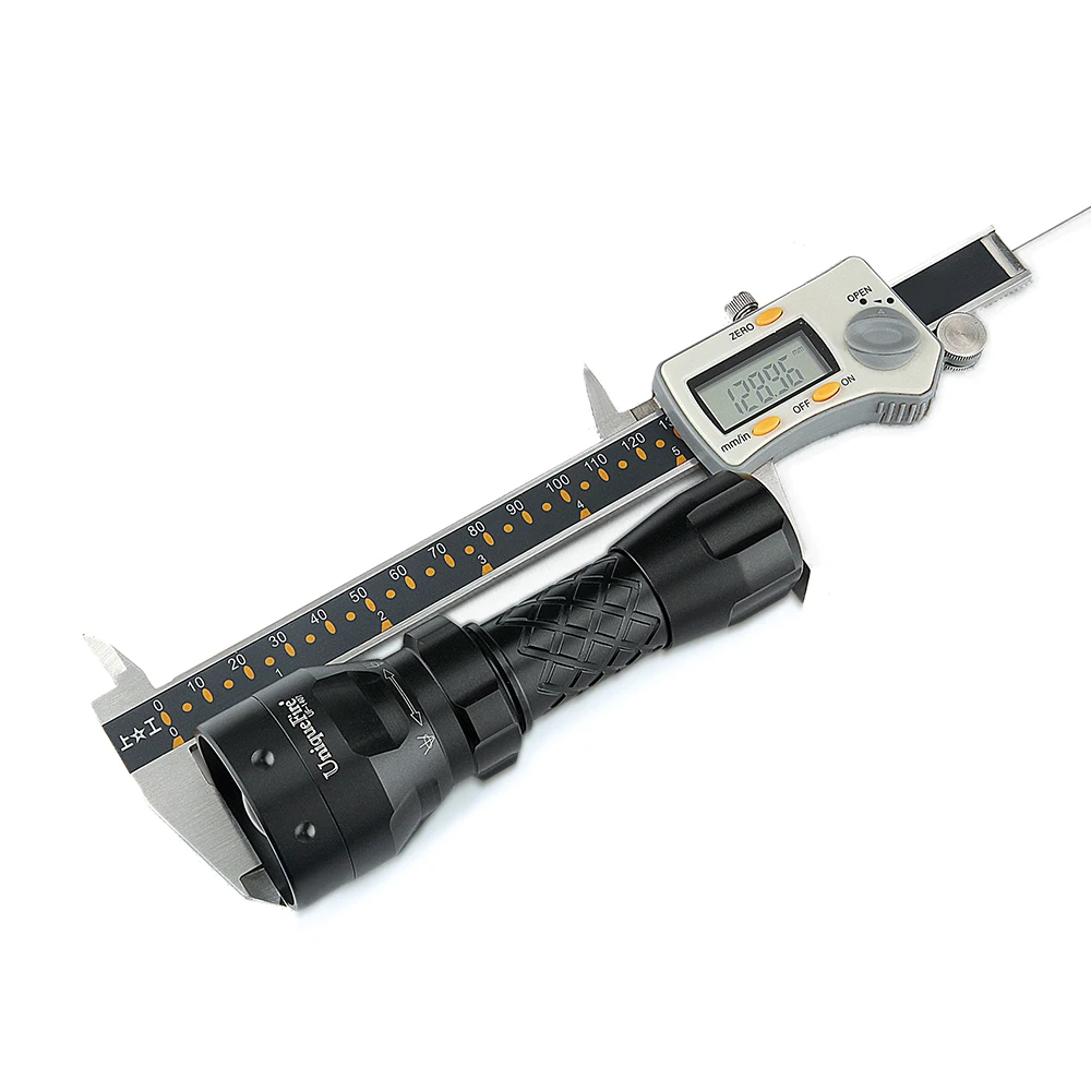 UniqueFire супер яркий флэш светильник UF 1407 XM L2 Led 10 Вт Zoom 5 режимов белый фонарь + QQ07