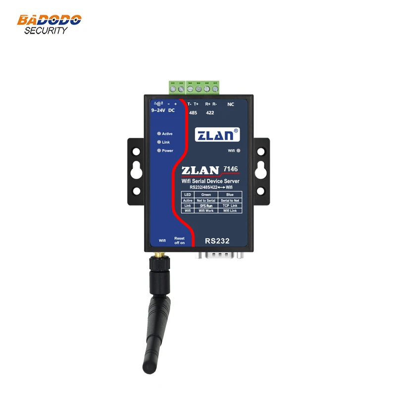 ZLAN7146 RS232 RS485 RS422 последовательный порт к WiFi конвертер сервер беспроводной
