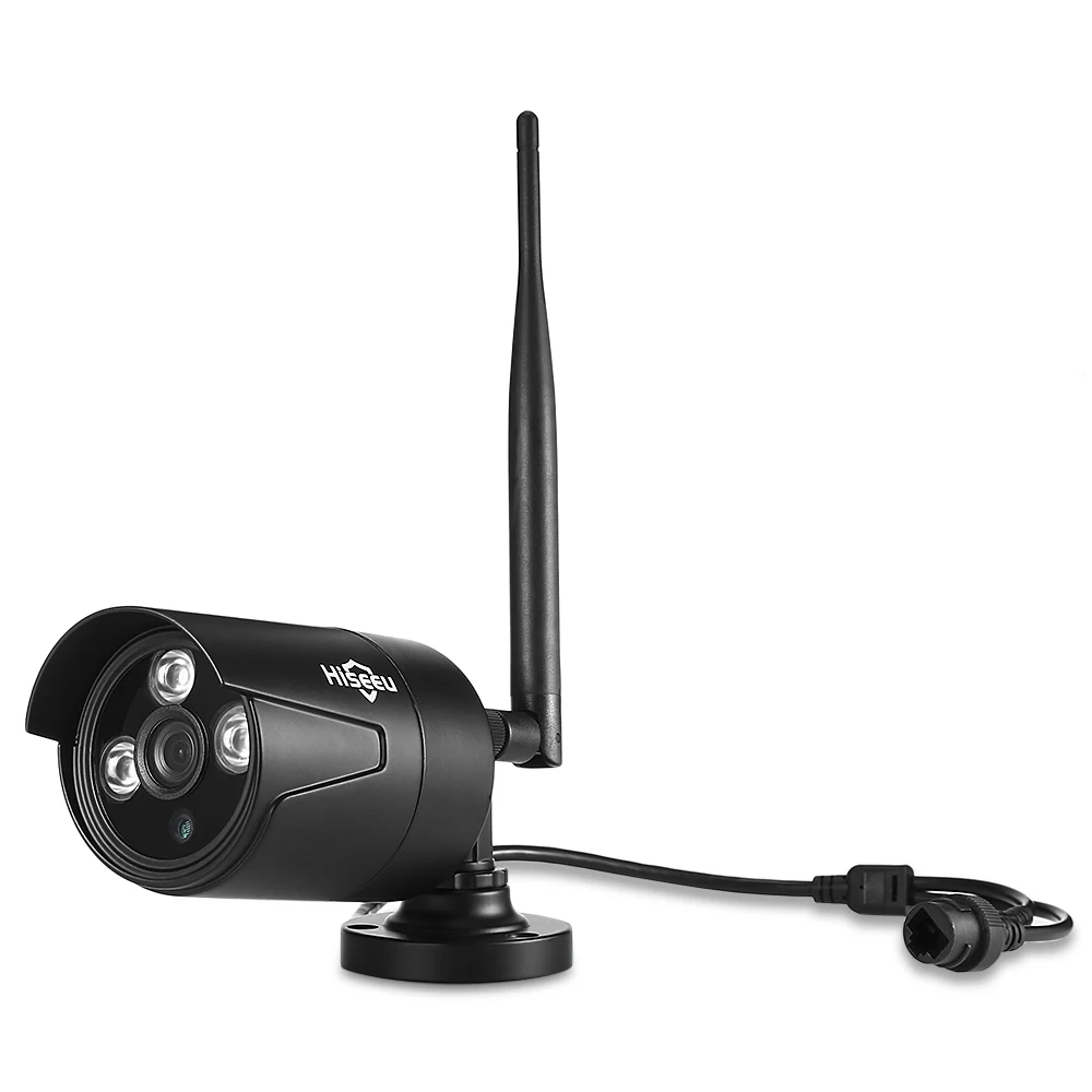 Hiseeu Беспроводной NVR 1080P HD наружная система камер домашней безопасности 4CH CCTV