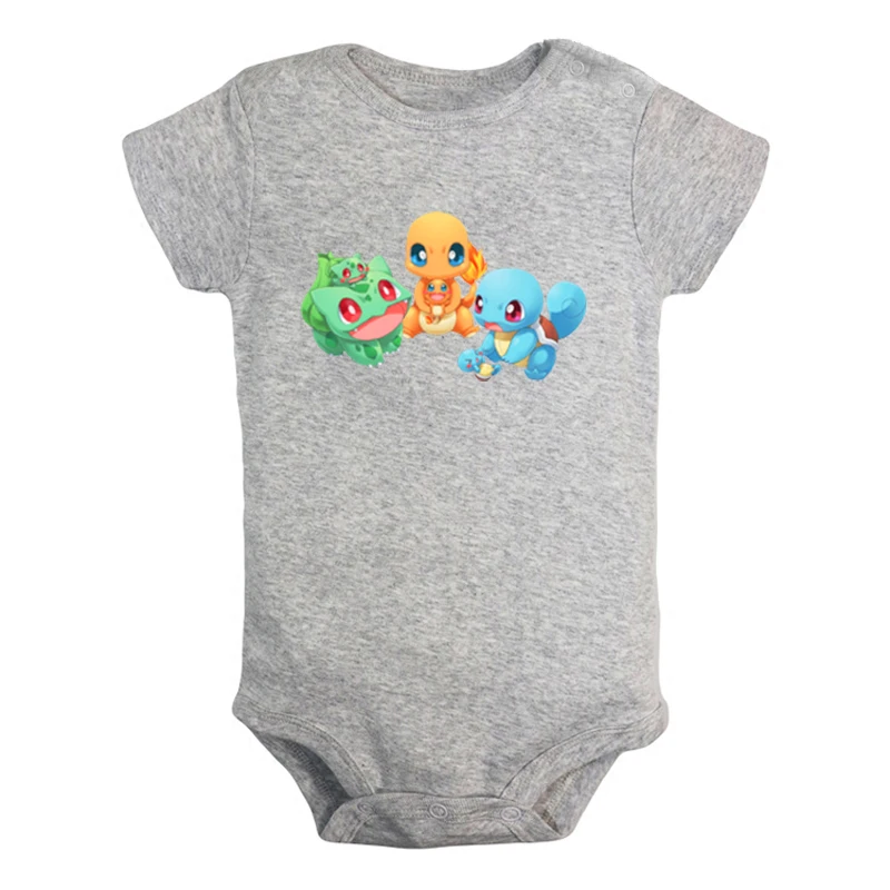 JaBaby572GD Мультфильм Charmander Charmeleon Charizard Покемон дизайн для новорожденных мальчиков и девочек униформа-комбинезон с принтом для младенцев - Цвет: JaBaby572GD
