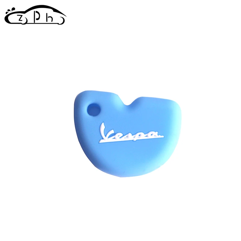 light blue Силиконовый чехол для ключей Vespa Enrico Piaggio GTS300 LX150 Fly125 3vte Gts 200 946 150 300 RA1 защитный чехол для мотоцикла - Название цвета: light blue