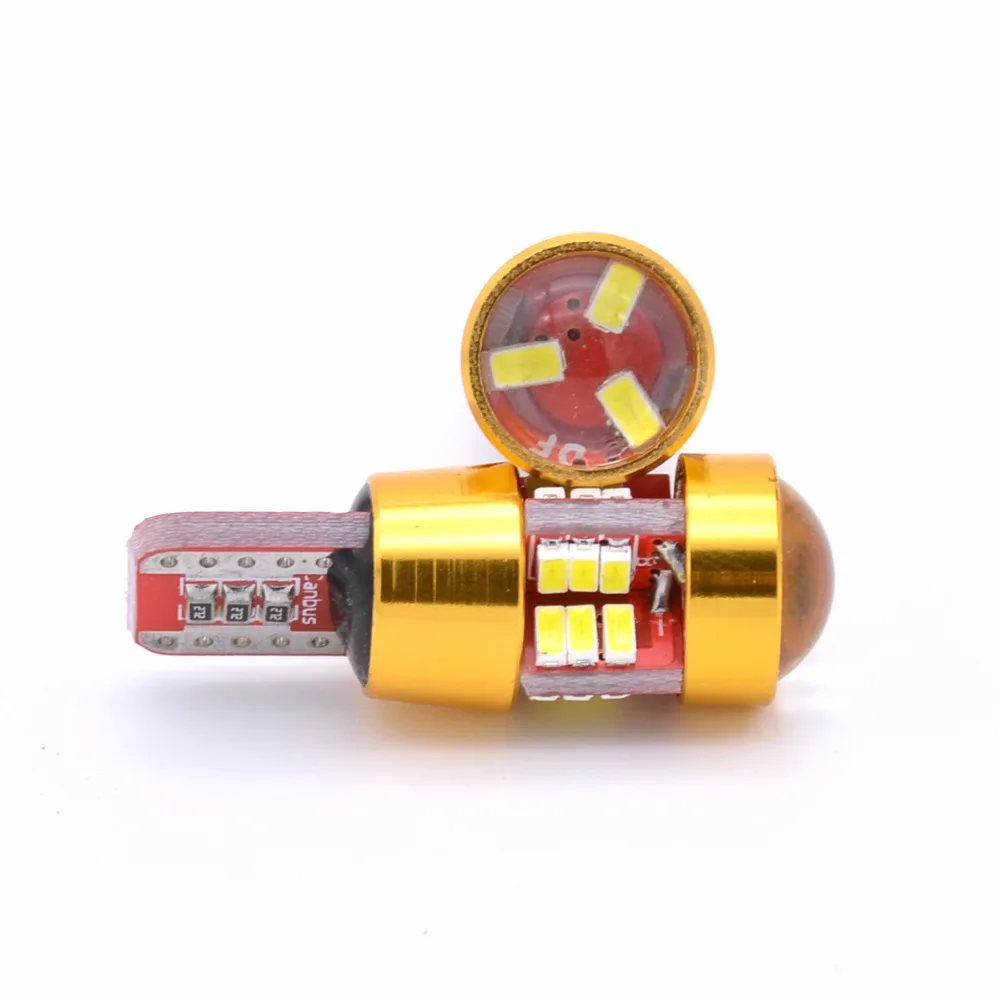 1 шт. авто светодиодный T10 2825 194 W5W 168 175 3014 27smd объектив СВЕТОДИОДНЫЙ CANBUS ОШИБОК