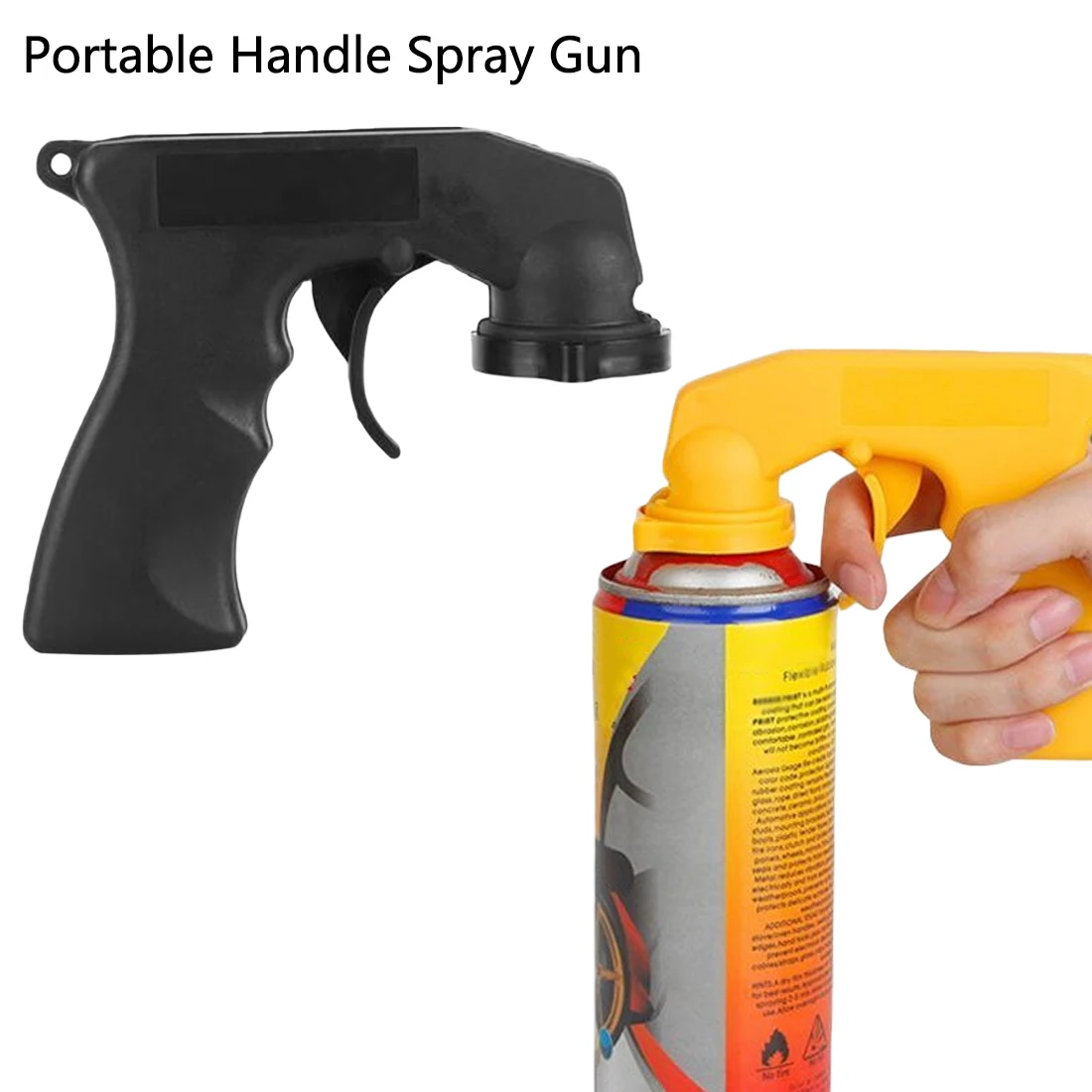 

Paint Care Aerosol Spray Adaptor Paint Car With Full Grip Trigger Locking Collar Car Maintenance 1pc PP Material Spray Adapto