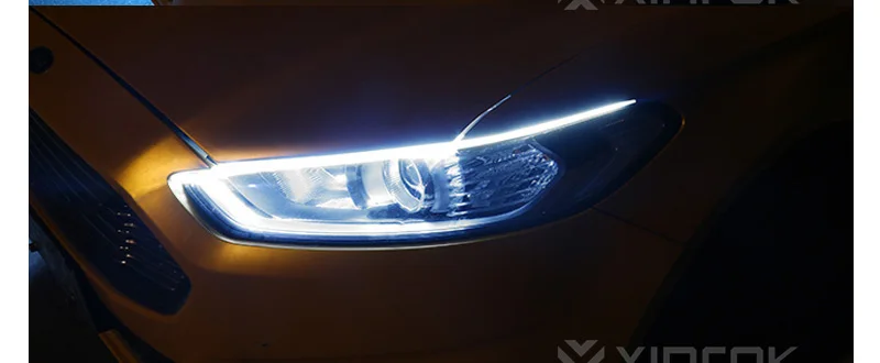 Водонепроницаемый последовательный поток сигнала поворота автомобиля СИД DRL Белый Красный лед-синий дневной свет дневные ходовые огни