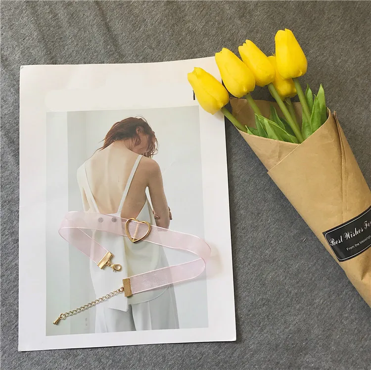 Панк 2020 модная новинка цепь до ключицы Геометрическая Любовь ткань Черное