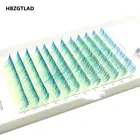 Ресницы Накладные желтые и синие HBZGTLAD, изгиб CD, 0,070,1 мм, 8-14 мм
