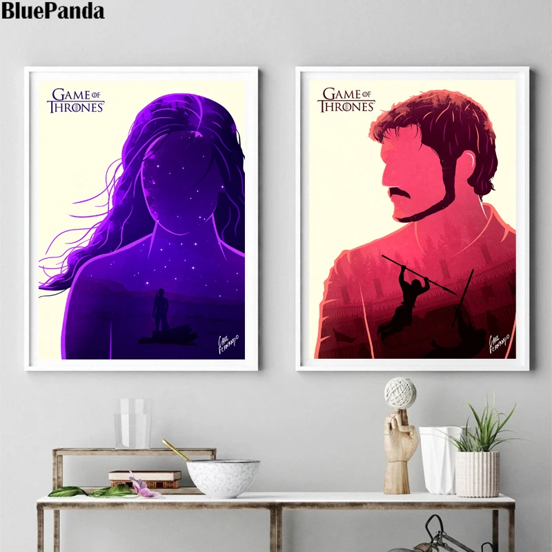 Игра престолов постер Дейенерис Таргариен Джон Сноу получил минималистское