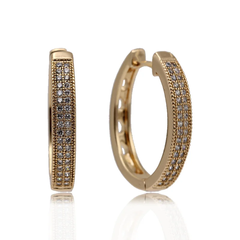 Женские серьги подвески из розового золота 585 пробы с натуральным