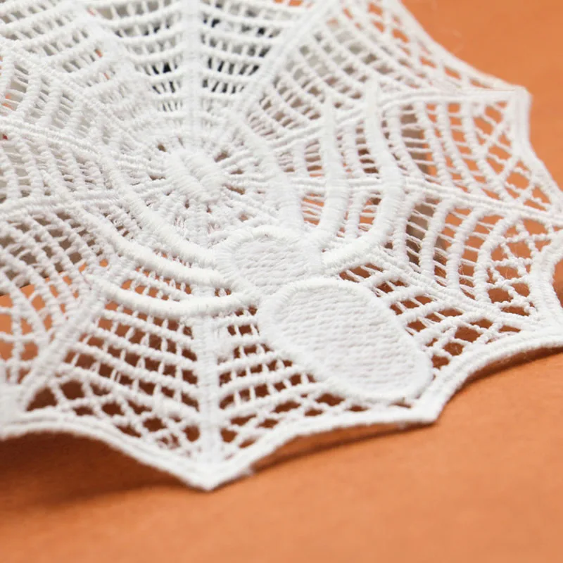 1 шт. кружевной воротник Хэллоуин белая паутина Венецианская Кружевная