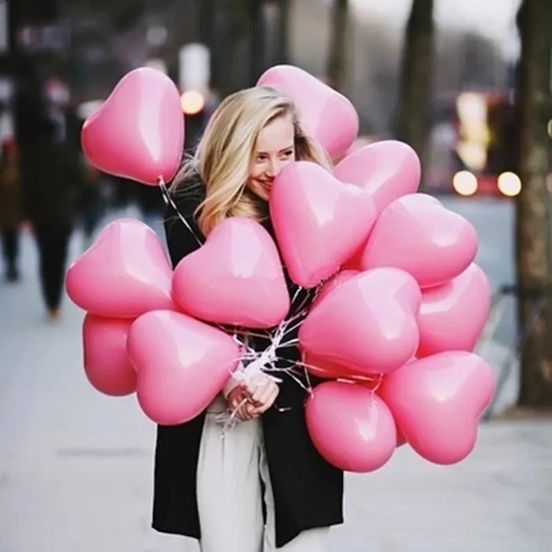 1 шт большой i love u соединены в форме сердца гелиевые фольгированные шары День Святого Валентина Свадьба С Днем Рождения Украшения для вечеринки сделанные своими руками воздушные шары - Цвет: 10inch
