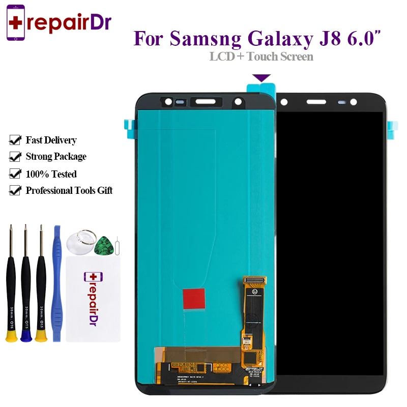 Оригинальный Oem для Samsung Galaxy J8 2018 J810 SM-J810 ЖК-дисплей кодирующий преобразователь