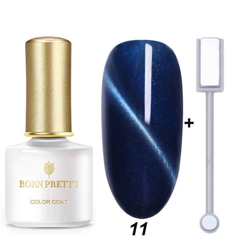 Set 11 BORN PRETTY 6 мл Гель-лак для ногтей кошачий глаз магнитный лак для ногтей замачиваемый УФ-Гель-лак эффект кошачьих глаз базовое верхнее покрытие - Цвет: Set 11