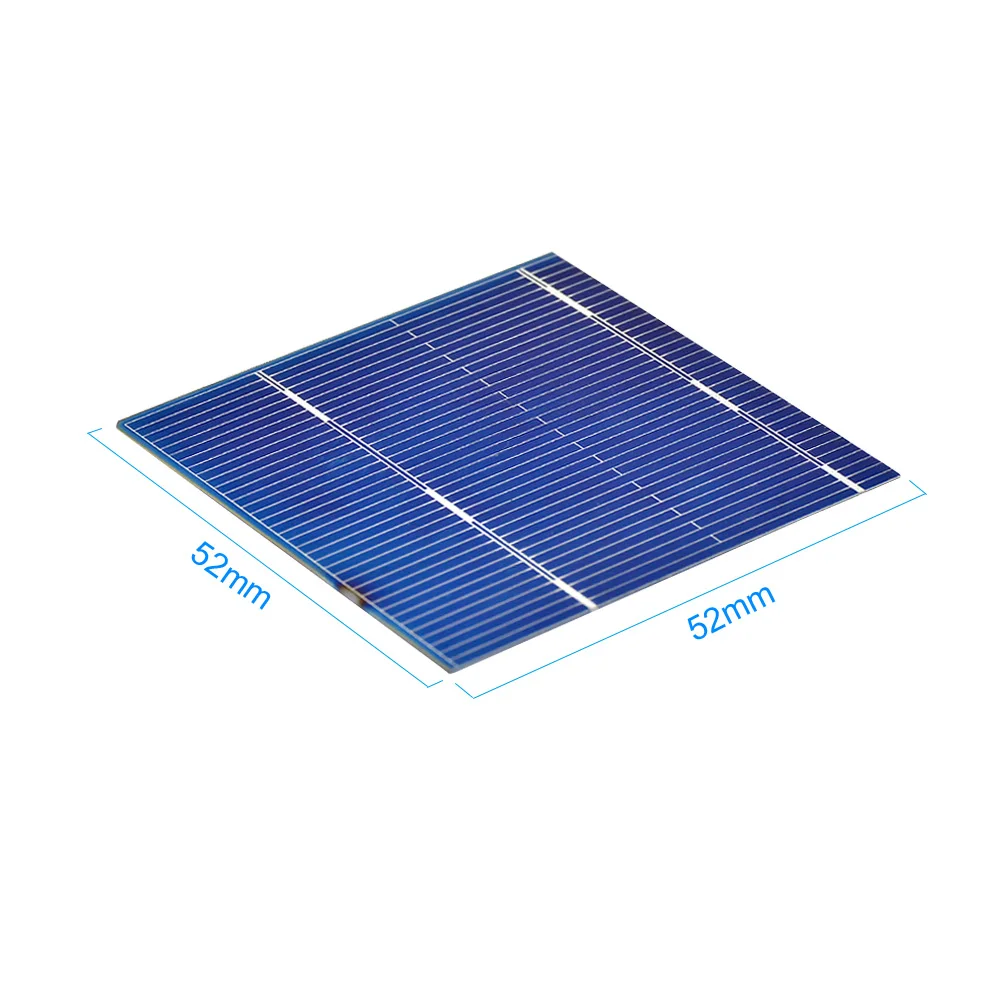 Солнечная панель SUNYIMA 100 шт. Solar Cell 52x52 мм 0 5 В 46 Вт цветной Кристаллический