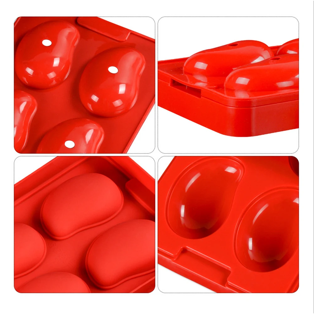 3D Diy в форме манго мусс силиконовые помадки торт плесень для выпечки торта Пудинг