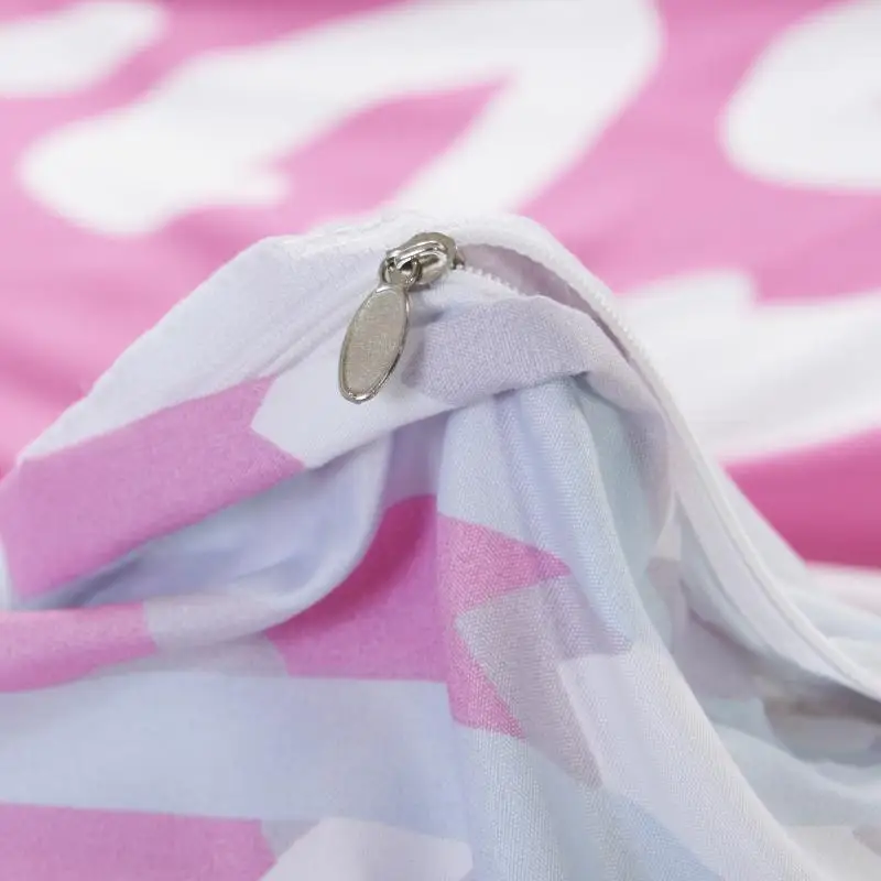 Розовый Цвет Устилать Набор Королева Размер Поцелуй Обезьяна Милый Тигр Дизайн