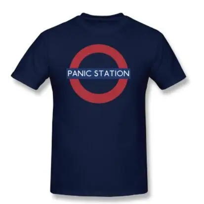 Мужская футболка с буквенным принтом Muse Летняя Пляжная надписью Panic Station