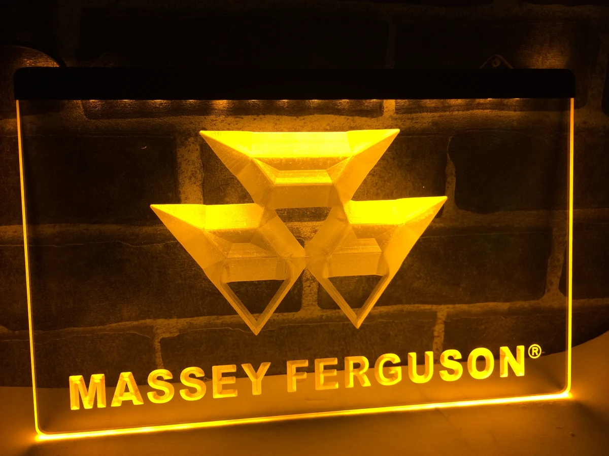 LG187 трактора messy Ferguson (светодиодный неоновый светильник знак для домашнего