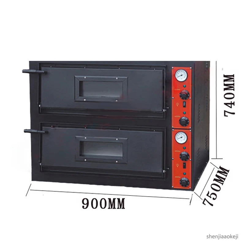 Electric oven Commercial 2-layers baking maker Multi-function Pizza bread cake machine Converyor 380V 8.4KW | Бытовая техника