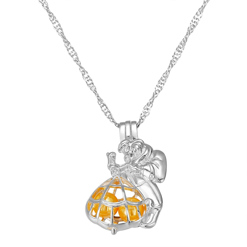 

Beauty And The Beast Choker Necklace Pearl Pendant Punk Jewelry Wedding Chain Long Necklace Gift Women Statement Necklace