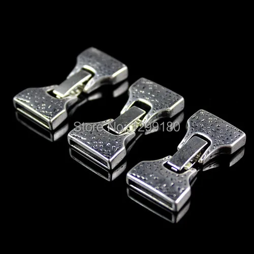 Застежка-карабин для браслета 30 компл./Лот античное серебро отверстие: 2 5x15 мм