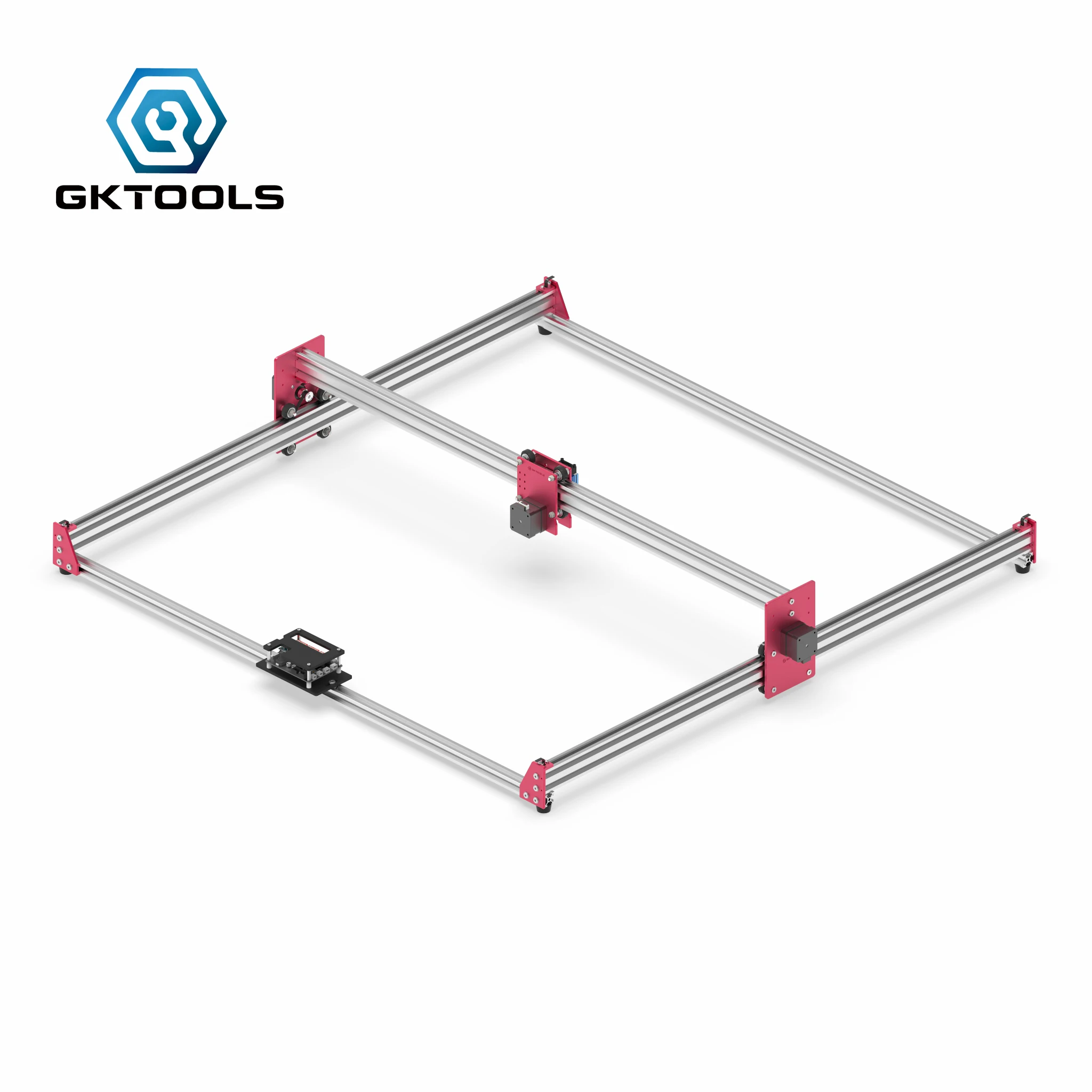 GKTOOLS 100x100 см DIY ЧПУ GRBL хобби мини лазерная резка лазерный гравер деревянный кожаный резак гравировальный станок PWM EleksMaker