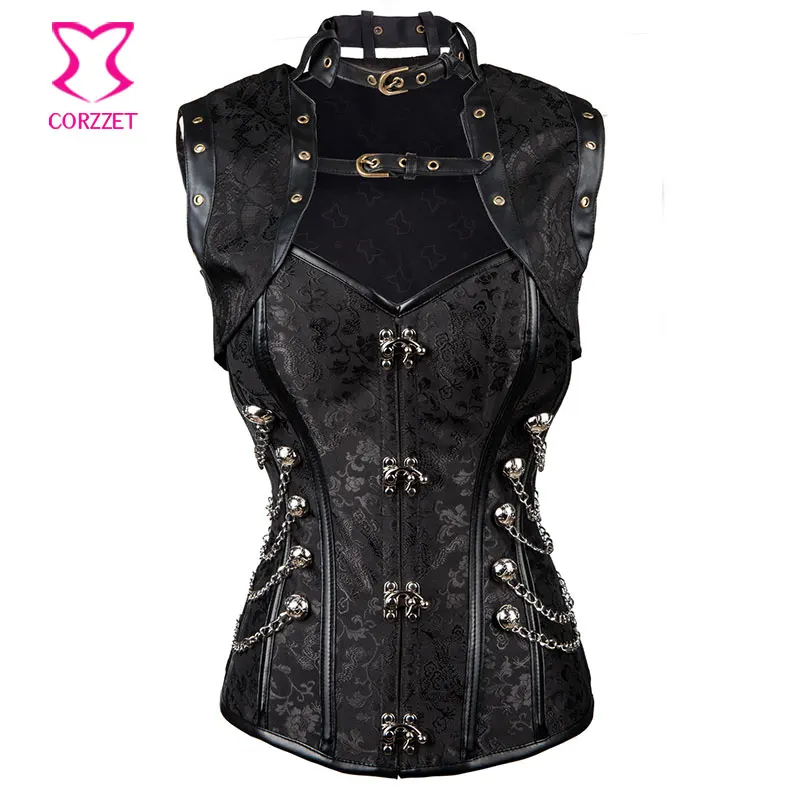 S-6XL Plus Size Corsets and Bustiers Women Gothic Corpetes E Espartilhos Sexy Bustier Jacket Steampunk Corset Burlesque Outfits