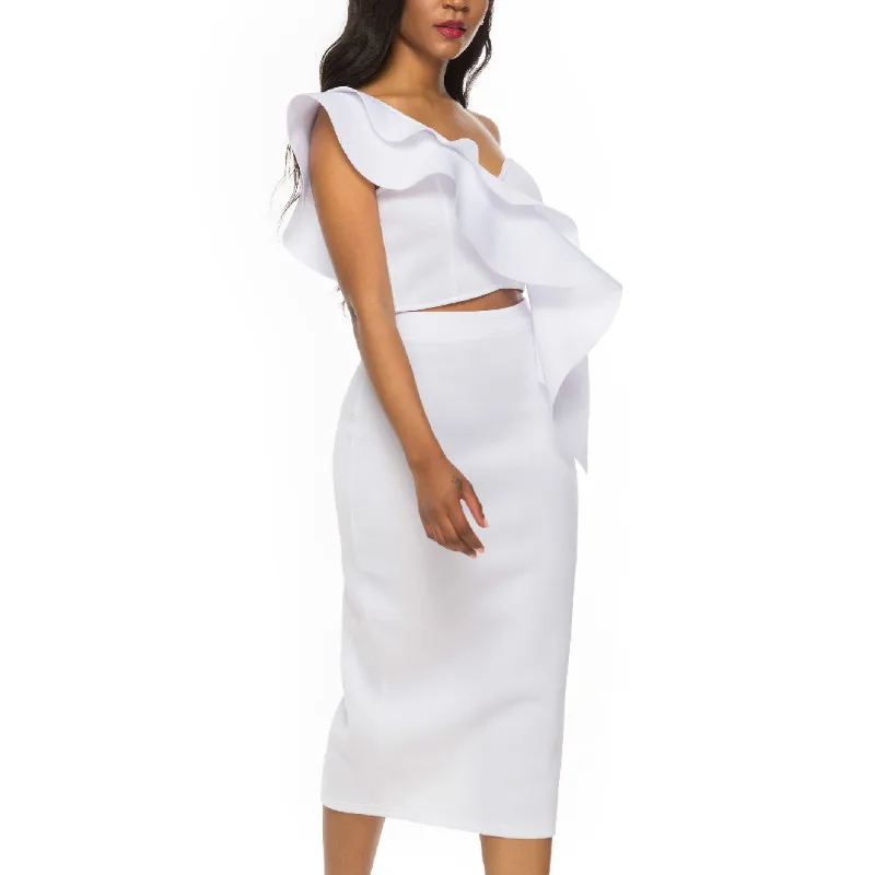 Женский комплект из 2 предметов летний модный сексуальный укороченный топ с