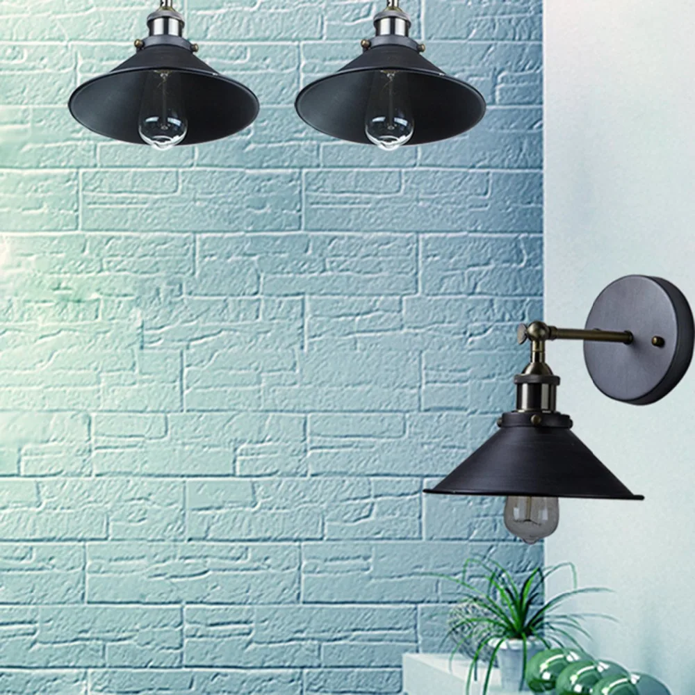 Винтажный промышленный настенный светильник с двойным зонтом лампа в стиле