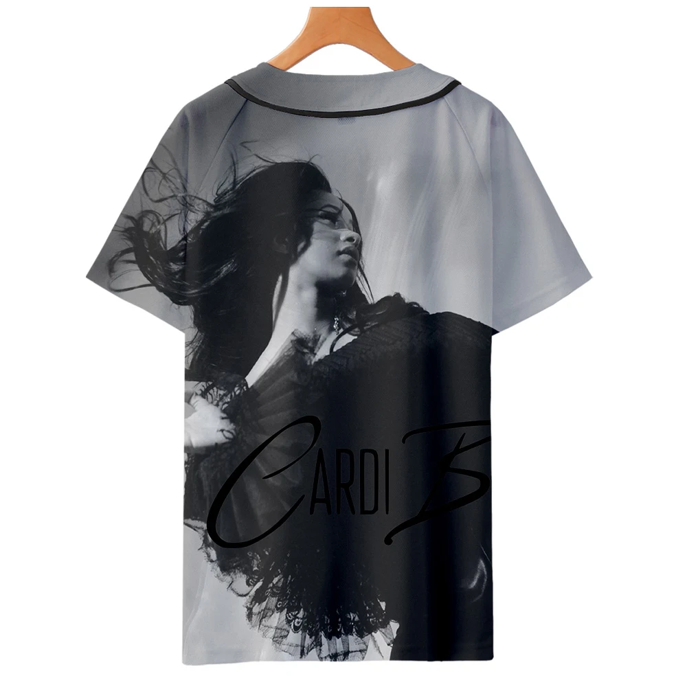 Мужские/женские летние топы, одежда Бейсбольная Футболка Cardi B 3D Harajuku бейсбольные хип хоп футболки короткий рукав