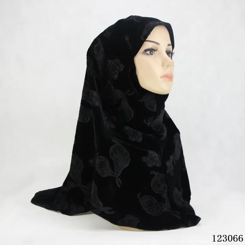 Pleuche толстые хиджаб underscarf Шапки женские вечерние шарф Индонезии женщин ислам