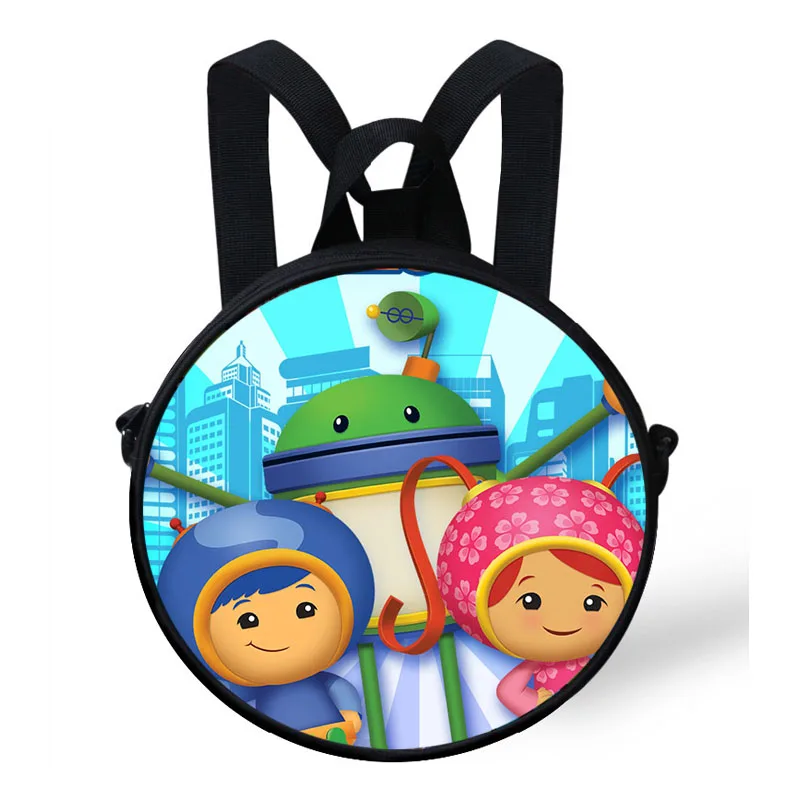 Новая мода команда Umizoomi Печать Круглая сумка для детей мультфильм рюкзак