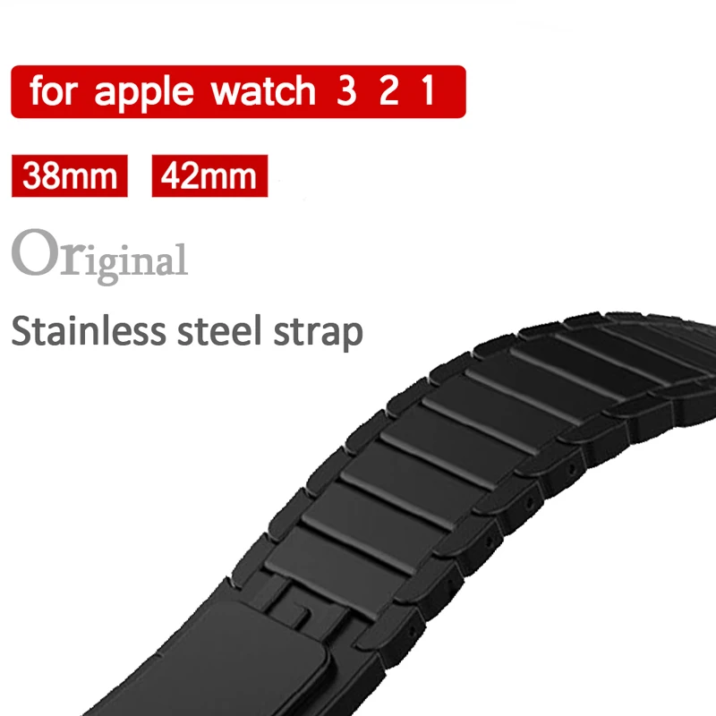 Хохлатый роскошный ремешок для Apple Watch браслет из нержавеющей стали 42 мм 44 iWatch 4/2/1