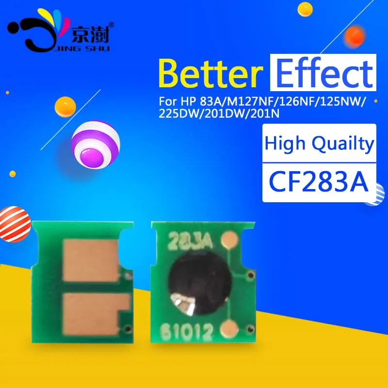 20 шт. тонер картридж чип CF283A 283A 83A для HP LaserJet MFP M125 125nw M127fn M127fw M127 M126fn 225dn 225dw 201