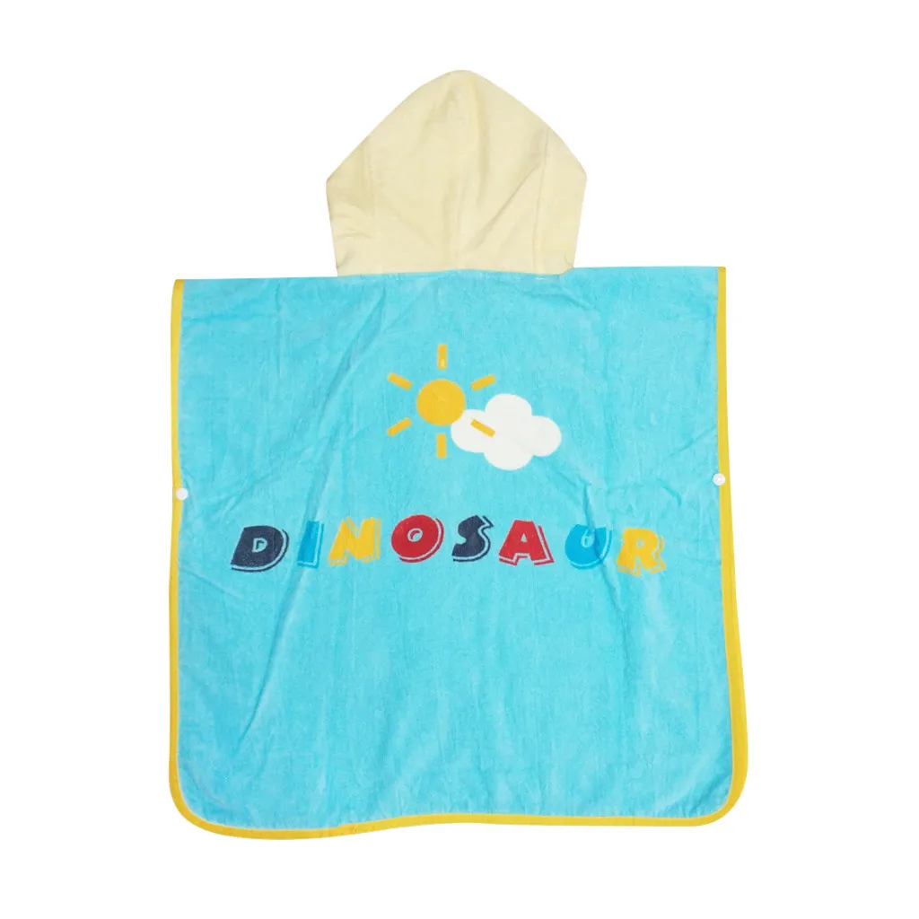 Infant baby poncho towel hooded beach towels for kid Bathrobe Pajamas Cartoon Animals baby hooded bath towel Child baby bath set