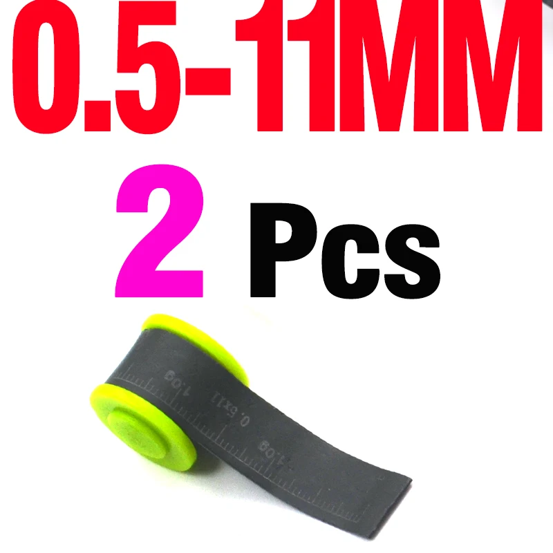 2pcs 11MM in Bag MNFT 2 шт 0,5 мм шкала свинца покрытие для защиты окружающей среды точная регулировка веса рыболовный лист грузило свинец 5 моделей выбор - Цвет: 2pcs 11MM in Bag