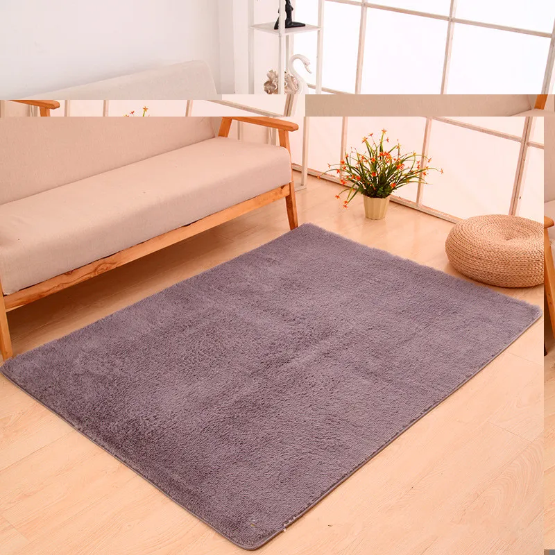 Современный розовый коврик мягкий длинный плюшевый для спальни домашний большой