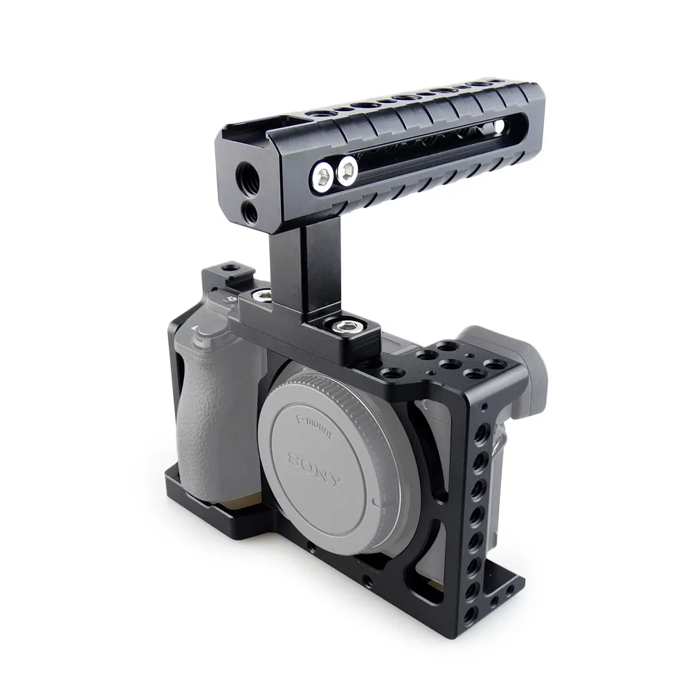 MAGICRIG DSLR клетка для камеры с верхней ручкой для sony A6400/A6000/A6300/A6500 для крепления микрофона монитор светодиодный светильник