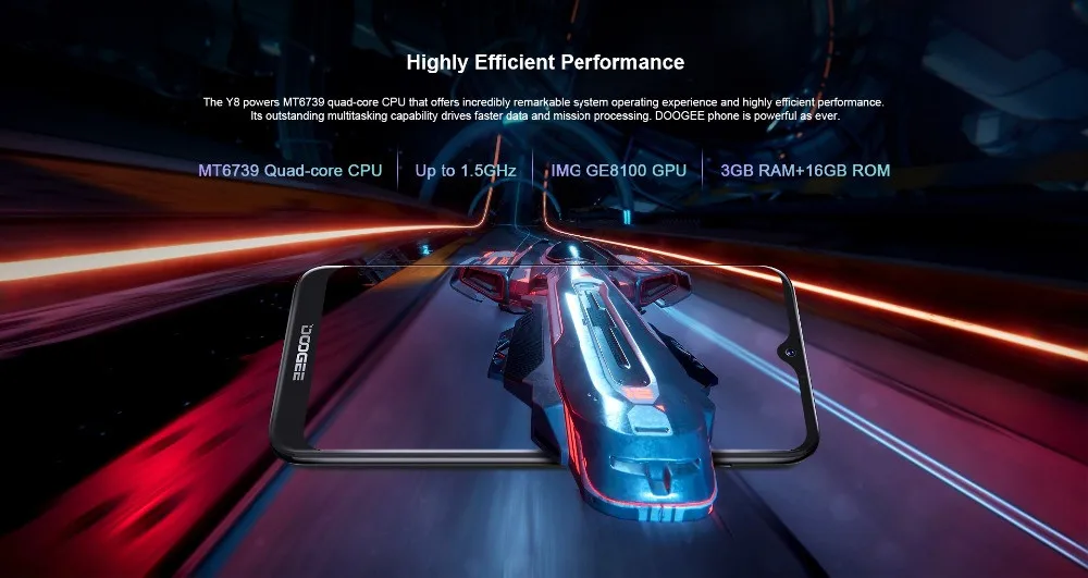Doogee Y8 Android 9,0 экран капли воды смартфон градиент задняя крышка 19:9 6," HD 3+ 32 ГБ 3400 мАч 8.0MP+ 5MP 4G LET мобильные телефоны