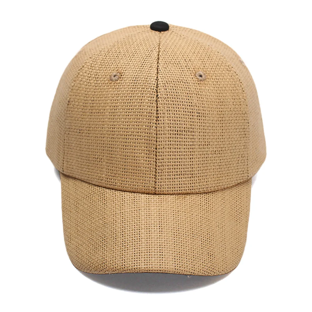 Новая соломенная Бейсболка Snapback Кепка Регулируемая Кепка Кости Gorras Повседневная шляпа для отца для мужчин дышащая и крутая Кепка