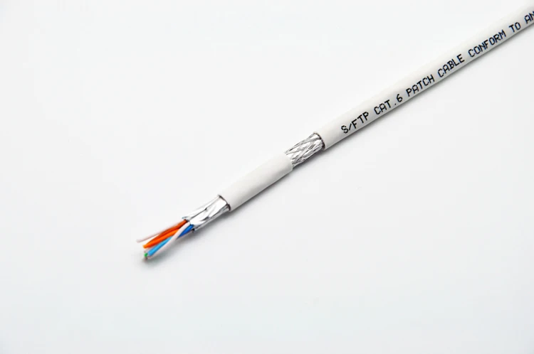 Гигабитная сеть CAT6 S-FTP сыпучий патч сырой кабель AWG26 многожильные медные провода