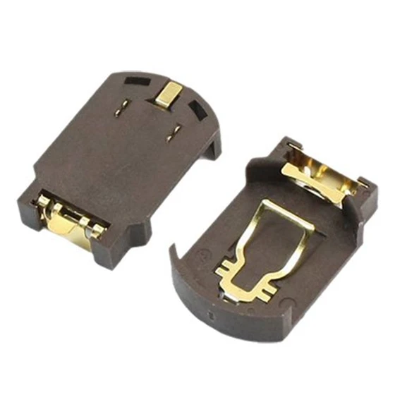 10 х CR2032 пластиковая кнопка сотового аккумулятора базовый держатель для SMD SMT кофе