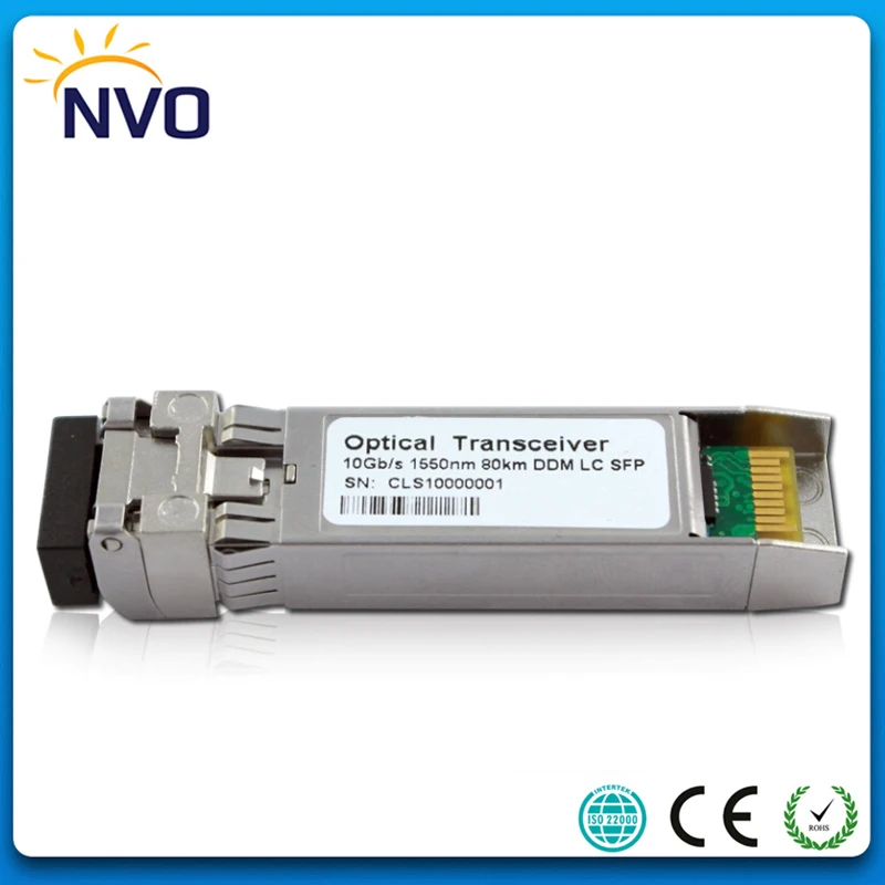 10G SFP + ZR 1550nm 80км двойное волокно SMF LC разъем DDM двойной трансивер 80 км волоконно