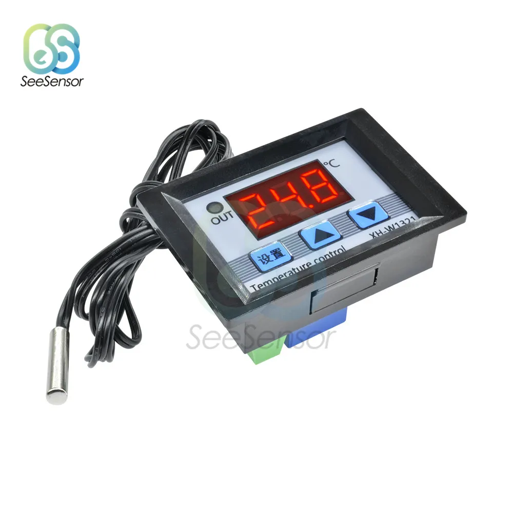 XH W1321 DC 12V 10A LED Digital регулятор температуры термостата контрольный переключатель